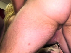 Grosser schwanz, Blondine, Blasen, Spermaladung, Gruppe, Hardcore, Hd, Milf