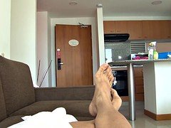 Blasen, Spermaladung, Aufs gesicht abspritzen, Hardcore, Pov, Rotschopf, Rasiert, Titten