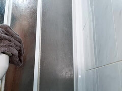 Britisch, Paar, Hd, Zierlich, Rasiert, Dusche, Spanner, Ehefrau