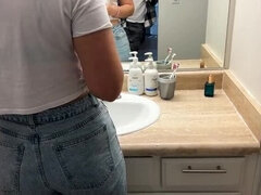 18 ans, Amateur, Gros cul, Grosse bite, Sucer une bite, Domination, Hd, Petite femme