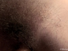 Arsch, Blondine, Behaart, Masturbation, Dusche