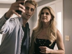 Blondine, Blasen, Handjob, Riesig, Masturbation, Milf, Rasiert, Titten