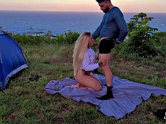 Playa, Mamada, Corrida, Corridas, Sexo duro, Latina, Al aire libre, Público