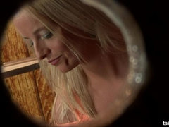 イく瞬間, ディルド, のぞき穴, オナニー, 天然, スペルマ, フェラする, オッパイの