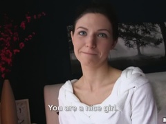 Gorgeous Brunette Rides her Voyeur