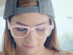 デカパイ, 巨乳な, 眼鏡, なめる, 自然山雀, ティーン, パイ刷り, オッパイの