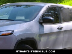 18 jahre, Kinderhüterin, Braunhaarige, Spermaladung, Schwanz, Aufs gesicht abspritzen, Dürr, Titten