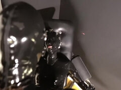 Darlaltx Squirts While Being Handled Roughly By Two Men In Latex