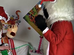 Anal sex with santa panda