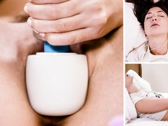 Brunette brune, Branlette thaïlandaise, Masturbation, Orgasme, Criant, Dénudage, Adolescente, Vibromasseur