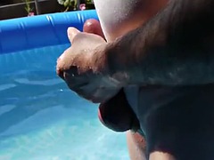 ビキニ, ゲイ, ハードコア, オナニー, アウトドア, シャワー, 水着, おもちゃ