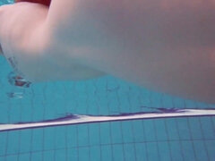 18, デカ尻, 女, フェティッシュ, プール, ロシア人, 一人, 水中