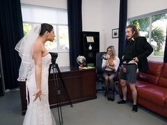 素人, アナル, お尻, フェラチオ, 茶髪の, バック, ペニス, ストッキング