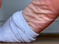 Amateur, Negro, Sucio, Ébano, Pies, Fetiche, Calcetines