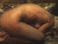 アナル, お尻, ブロンド, 捕まる, 毛深い, 自然山雀, ラフ