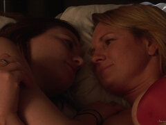 Beautiful lesbians sex emotional scene