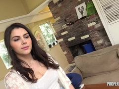 Tetas grandes, Mamada, Morena, Estilo perrito, Europeo, Italiano, Tetas naturales, Pov