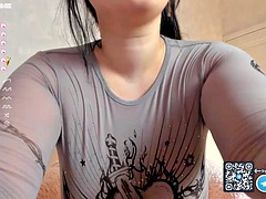 Asiatisch, Schwarz, Dildo, Masturbation, Milf, Solo, Titten, Spielzeuge