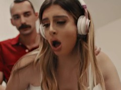 Busty transvestite maid anal fucked by her horny boss