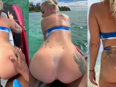 18, デカ尻, 黒人, ブロンド, 手コキする, ハメ撮り, 馬乗り, 妻