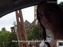 In den arsch, Braut, Auto, Kleid, Hardcore, Hd, Jungendliche (18+), Hochzeit