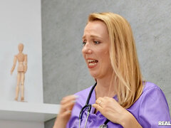 Blasen, Schwanz, Arzt, Hundestellung, Brille, Büro, Tätowierung, Uniform