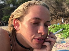 Leie, Blondine, Freundin, Zierlich, Piercing, Jungendliche (18+), Titten