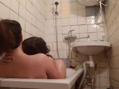 Enthousiasteling, Grote kont, Bruinharig, Vingeren, Lesbisch, Klein, Realiteit, Russisch