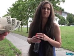 Morena, Loco, Pajear, Dinero, Al aire libre, Estriptis, Adolescente, Tetas