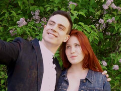 Nika is blowing Willy Regal as foreplay for anal sex