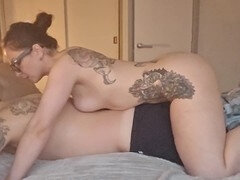 Amateur, Pieds, Lunettes, Massage, Tatouage, Épouse