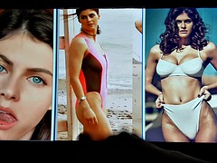 Alexandra Daddario with a tribute