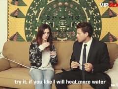 Lieveling, Blond, Stel, Sperma in mond, Ex vriendin, 1 man 2 vrouwen, Hongaars, Lesbisch