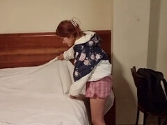 Amateur, Big cock, Hotel, Maid