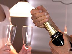 Papa, Hd, Embrassement, Léchez, Petite femme, Chatte, Maigrichonne, Épouse