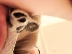 Feet, Masturbation, Shemale, Solo
