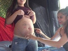 Pregnant, writing, pinay girls