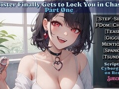 Audio roleplay, chastity cage, tsundere