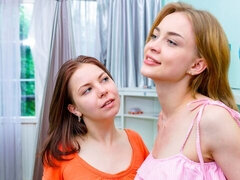 ドレス, 指いじり, レズビアン, オナニー, オマンコ, ロシア人, ストリッピング, ティーン