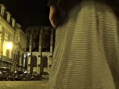 Transgender travesti anal dildo sounding lingerie outdoor 55