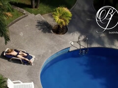 Spying My Sexy Milf Neighbor By The Pool, Fetish