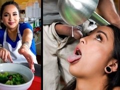 デカ尻, フェラチオ, 茶髪の, バック, 服従, フェティッシュ, 手コキする, ティーン