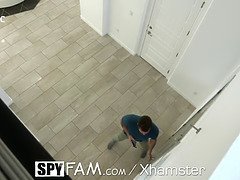 Grosser schwanz, Blasen, Sperma im mund, Handjob, Masturbation, Rotschopf, Schreiend, Titten