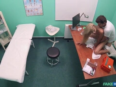 Sweet Blond Hair Girl Russian Eats Docs Ejaculant 1 - Fake Hospital