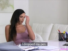 Arsch, Fingern, Lesbisch, Lecken, Büro, Muschi, Strapon, Spielzeuge