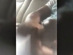 Amateur, Negro, Coche, Ébano, Gorda, Sexo duro, Chupando