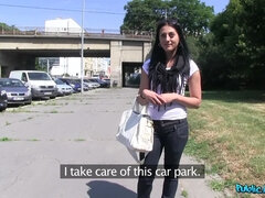 素人, フェラチオ, お金, アウトドア, 公共, 生徒, フェラする