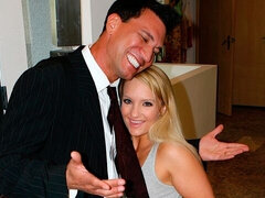 デカ尻, デカチン, デカパイ, ブロンド, フェラチオ, イく瞬間, バック, 顔射