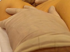 Nurse fingered in latex gloves and licked to orgasm POV