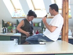 Hot German MILF Blows Handyman - Big Tits & Big Ass Fuck